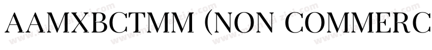 AaMXBCTMM (Non Commercial Use)Aa 蜜字体转换